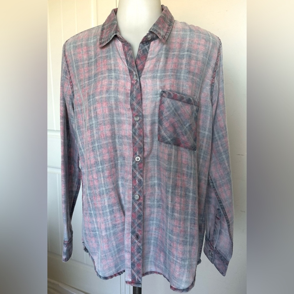 Rails Hunter Shirt Pink and Gray Plaid